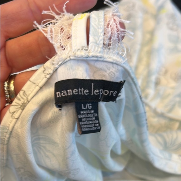 Nanette Lepore White and Yellow Chemise‎ with Floral Design - Picture 6 of 6